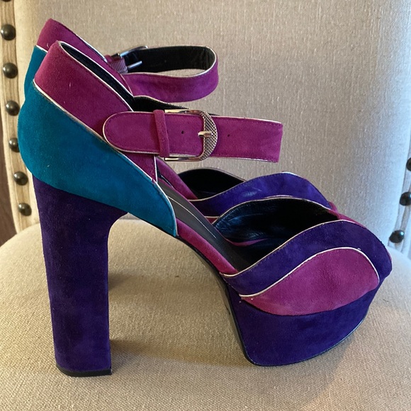 Dolce Vita Shoes - Dolce Vita Purple and Teal Platform Heels
